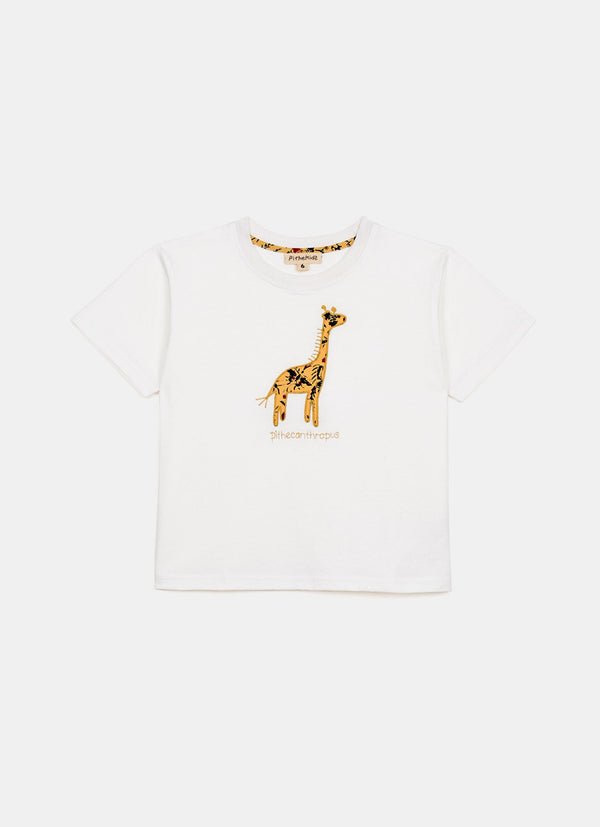 Kid’s Tee Single Animal – Giraffe Batik Rama-Rama