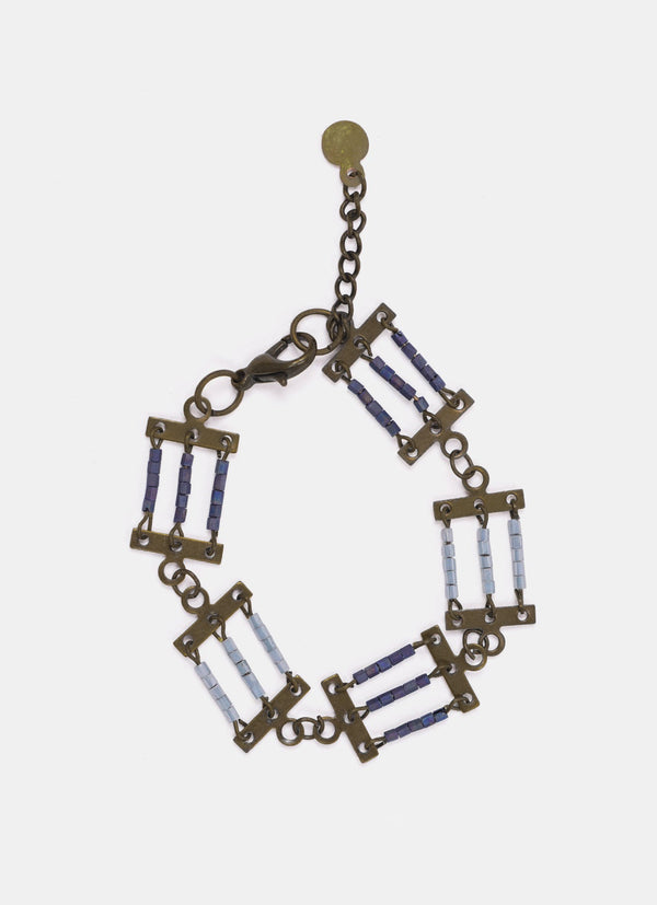 Beads With Metal Bracelet