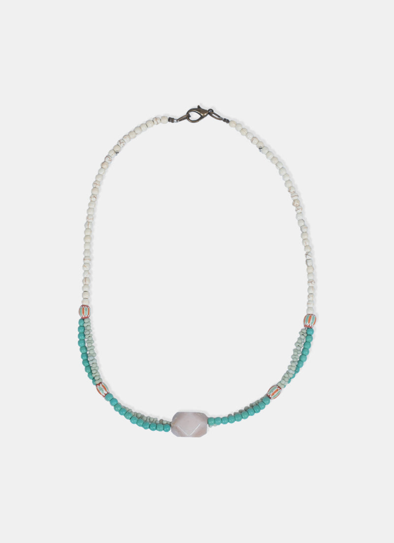 Beads Necklace - Agate Phiros Hijau, Phiros Poth