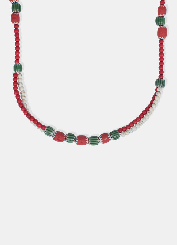 Beads Necklace - Phiros Merah/Poth