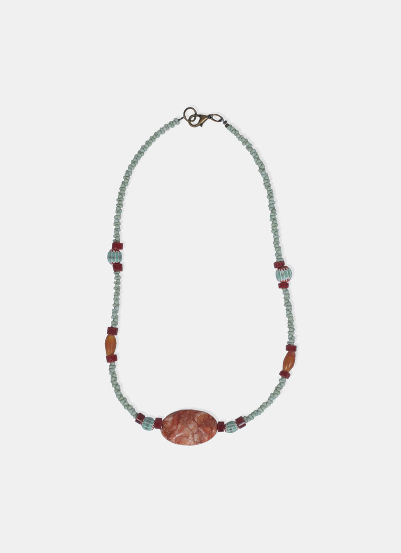 Beads Necklace - Agate Cookies