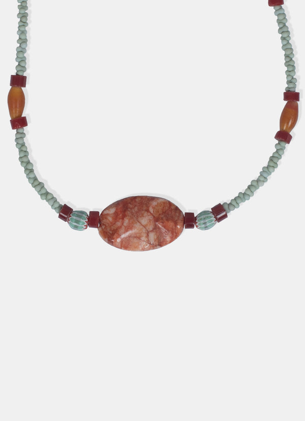 Beads Necklace - Agate Cookies