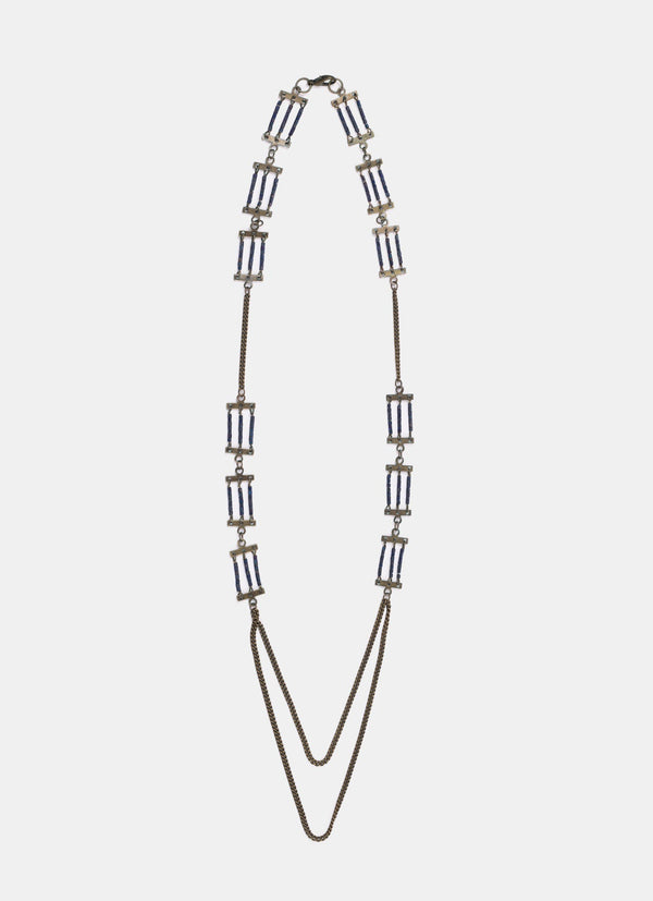 Beads with Metal Necklace