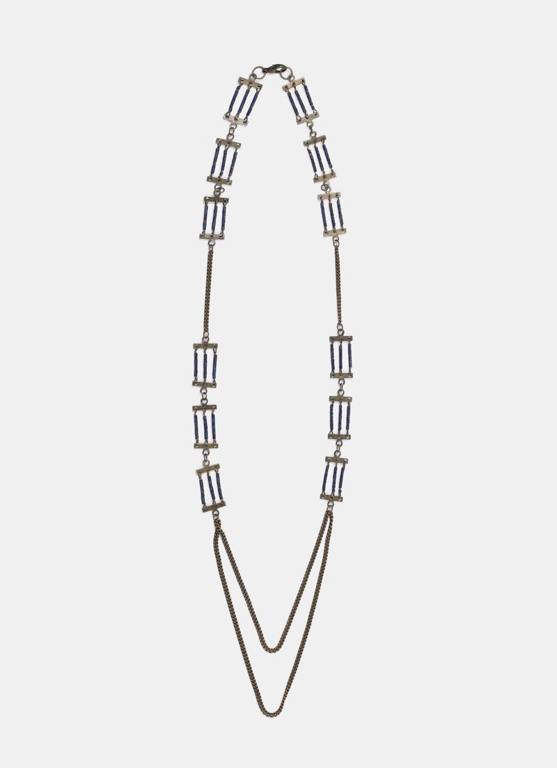 Beads with Metal Necklace