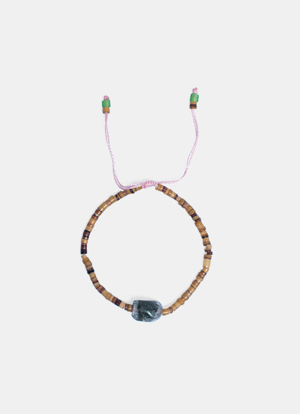 Stone W/Cotton String Bracelet