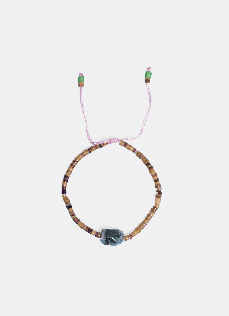 Stone W/Cotton String Bracelet