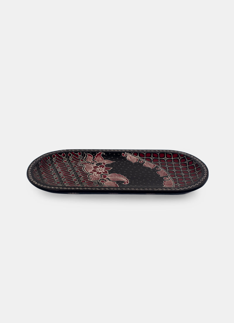 Wooden Batik HouseHold - Piring Roti Oval M