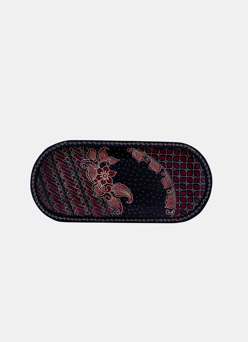 Wooden Batik HouseHold - Piring Roti Oval M