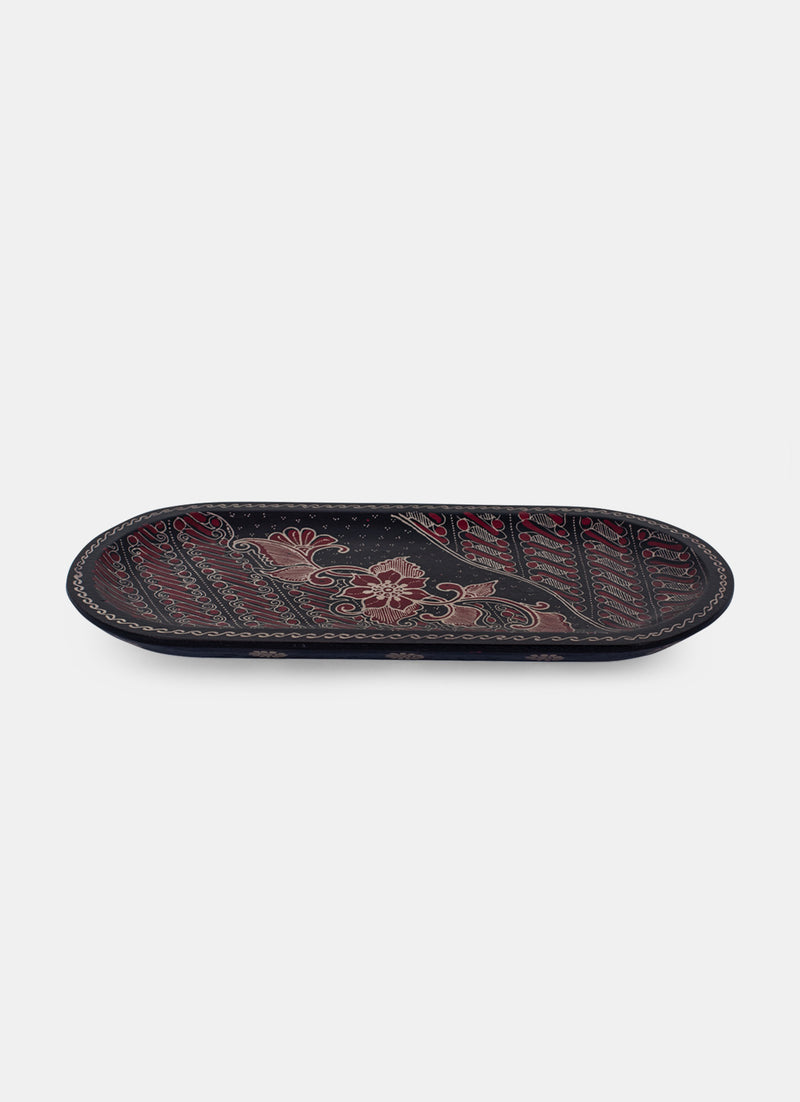 Wooden Batik HouseHold - Piring Roti Oval L