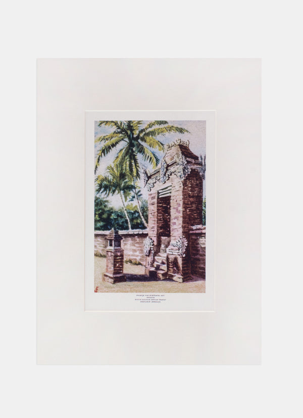 Repro Chromolithograph - Pintoe Sanggar Dengan Tempat Bertjaroe (Bersadji)