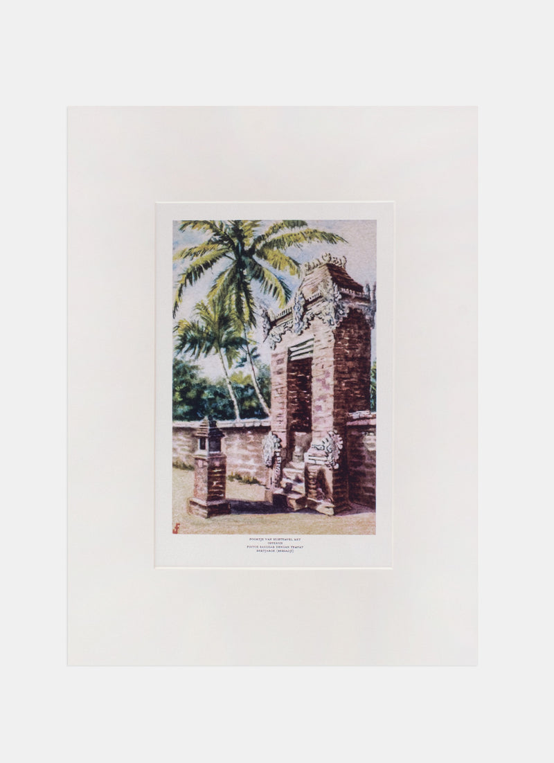 Repro Chromolithograph - Pintoe Sanggar Dengan Tempat Bertjaroe (Bersadji)