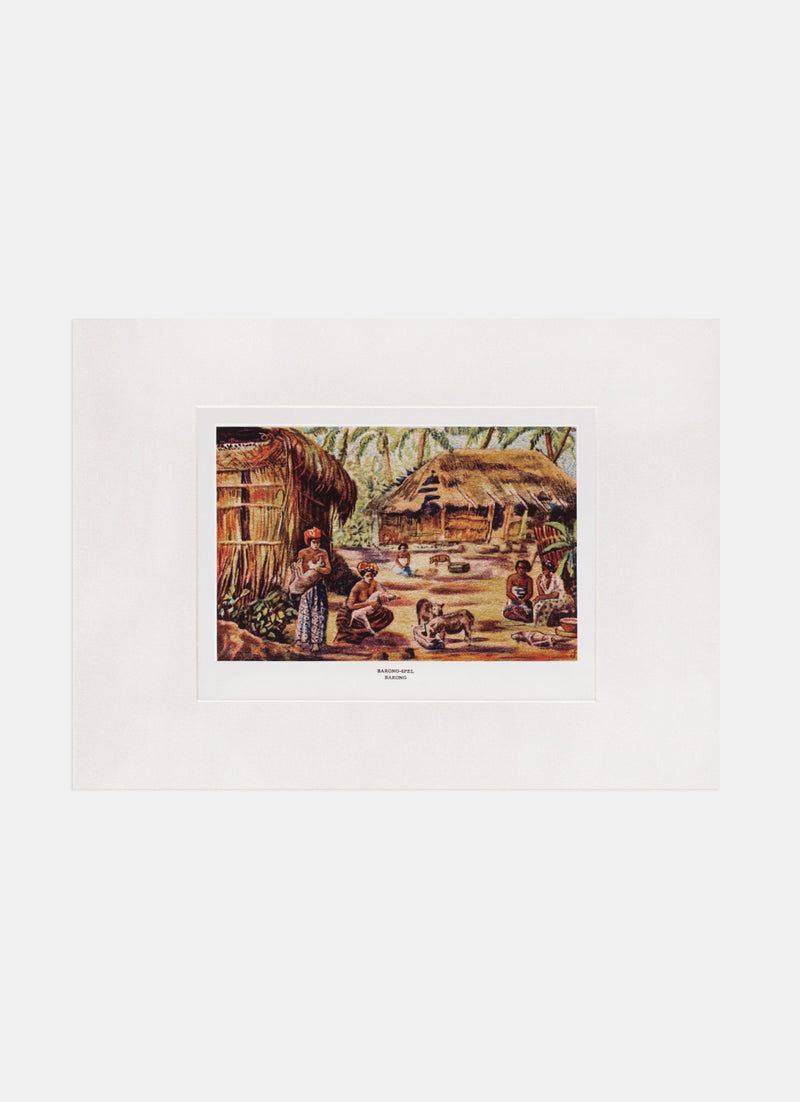 Repro Chromolithograph - Pelihara Babi
