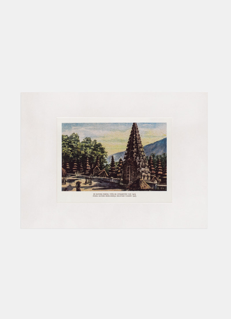 Repro Chromolithograph - Poera Batoer Sebeloemnja Meletoes Tahoen 1905