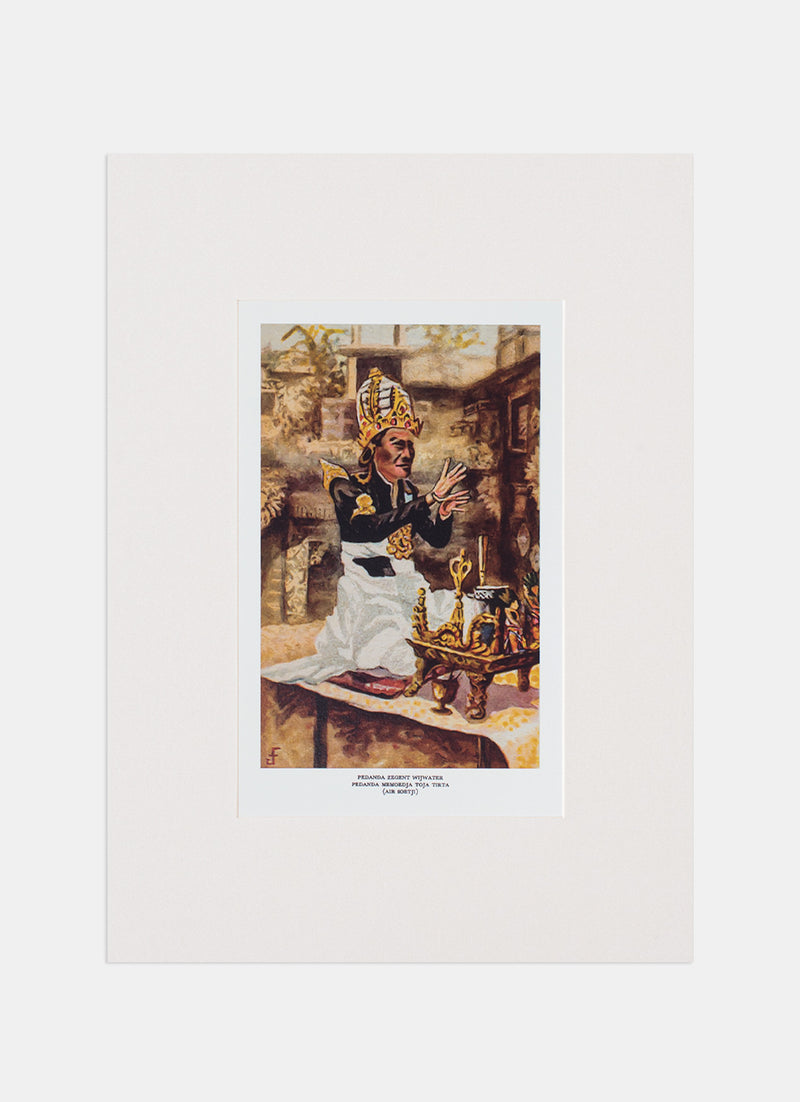 Repro Chromolithograph - Pedanda Memoedja Toja Tirta (Air Soetji)