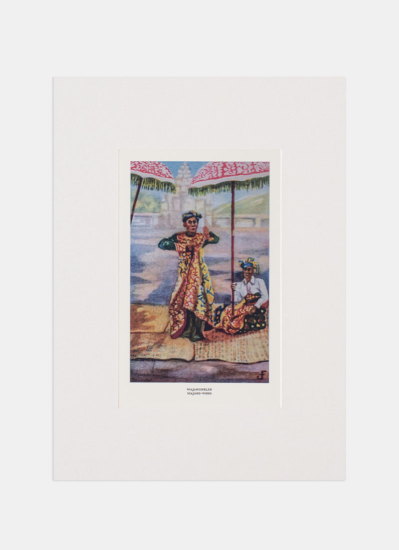 Repro Chromolithograph - Wajang-Wong