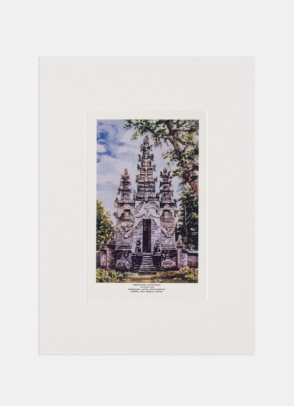 Repro Chromolithograph - Tempelpoort (Padoeraksa) In Noord Bali