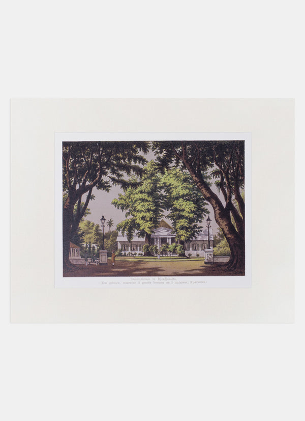 Repro Lithograph - Residentiehuis Te Djokdjokarta