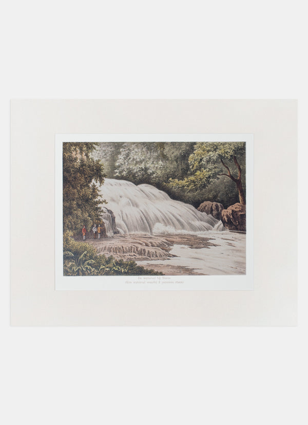 Repro Lithograph - De Waterval Bij Maros