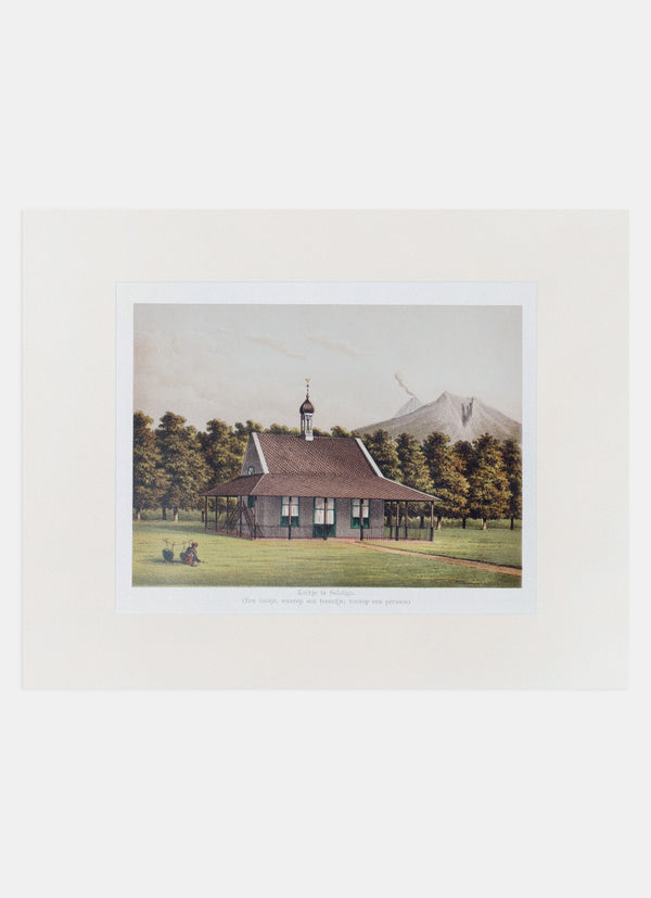Repro Lithograph - Kerkje Te Salatiga