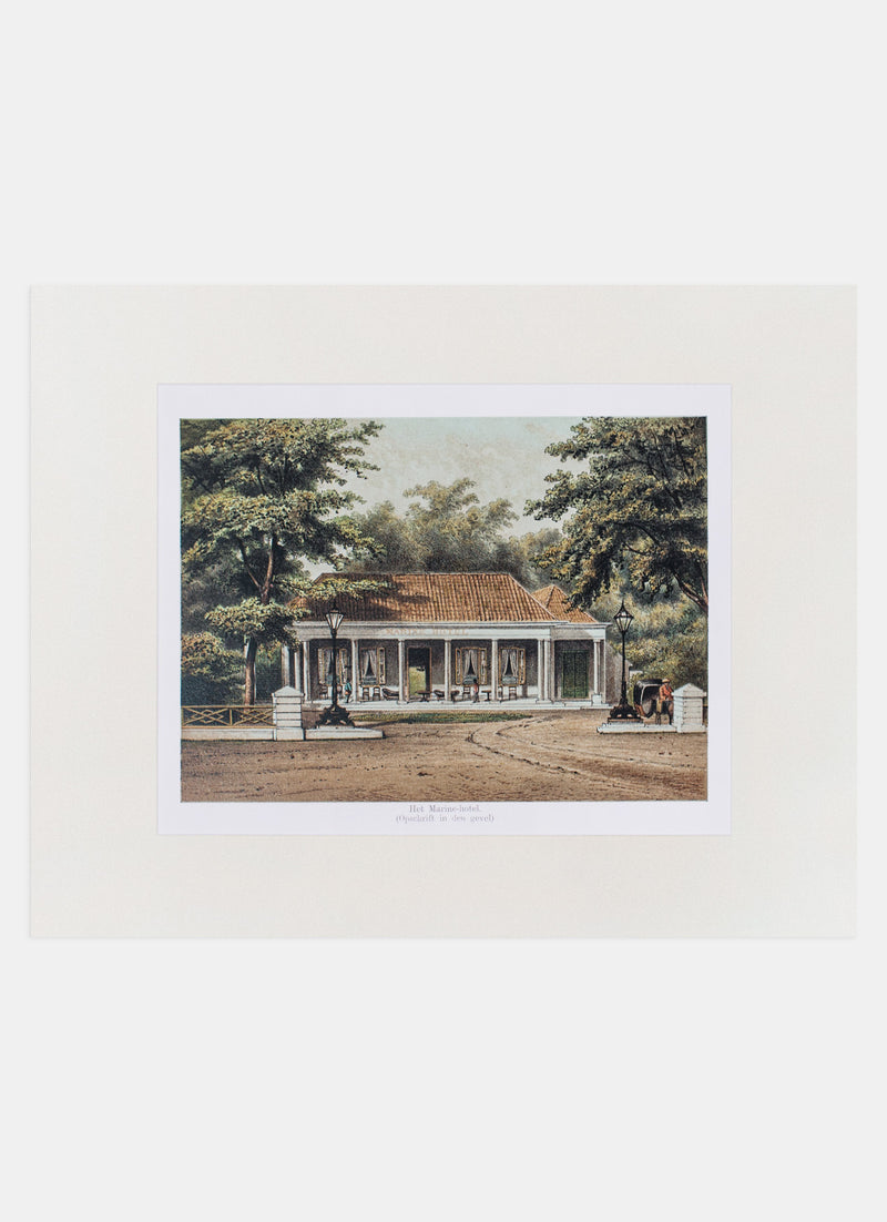 Repro Lithograph - Het Marine-hotel