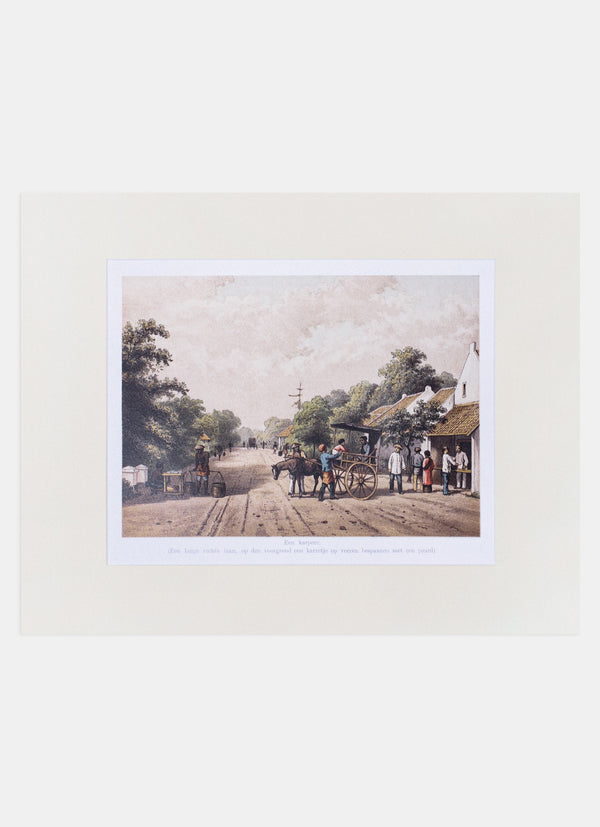 Repro Lithograph - Een karpeer