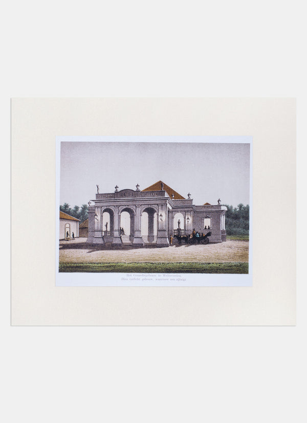 Repro Lithograph - Het Comediegebouw Te Weltevreden