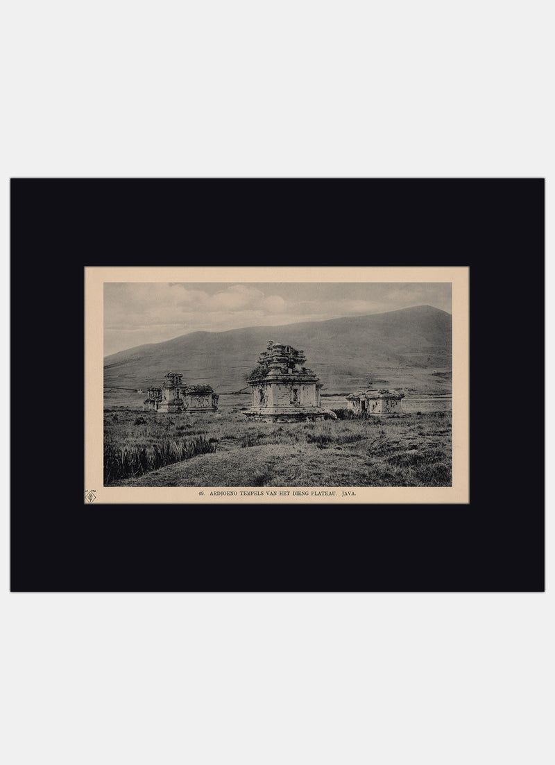 Repro Old Photography - Ardjoeno Tempels Van Het Dieng Plateau - Java