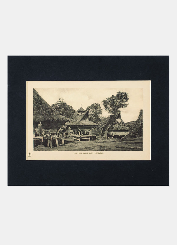 Repro Old Photography - Een Batak Dorp - Sumatra