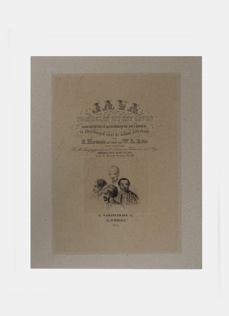 Repro Lithograph - Eene Javaansche Vrouw
