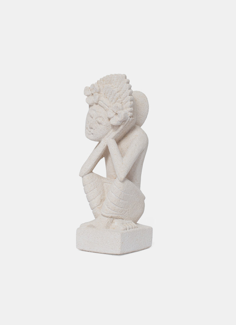 Sandstone Statue Layon Sari White Stone Statue