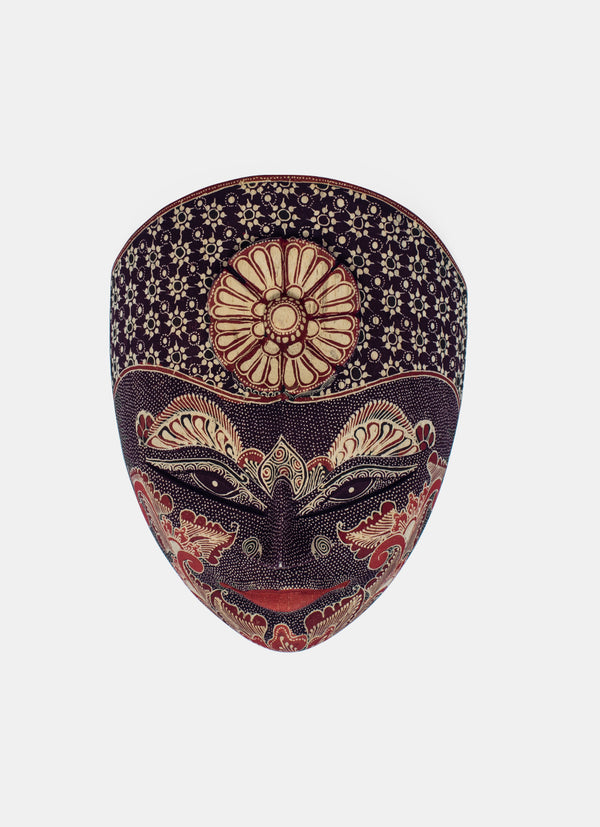 Wooden Batik Mask - Topeng Mahkota Ukir