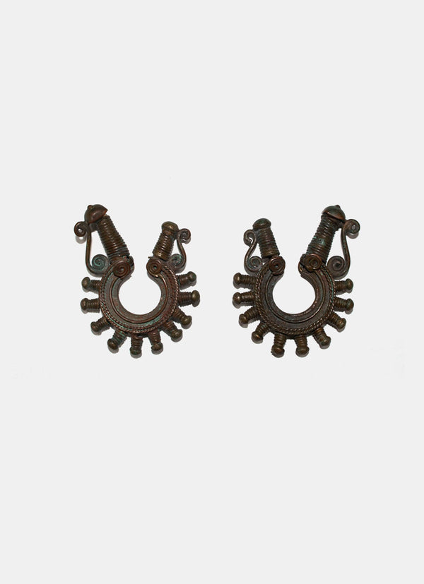 Antique Copper Earring From Timor