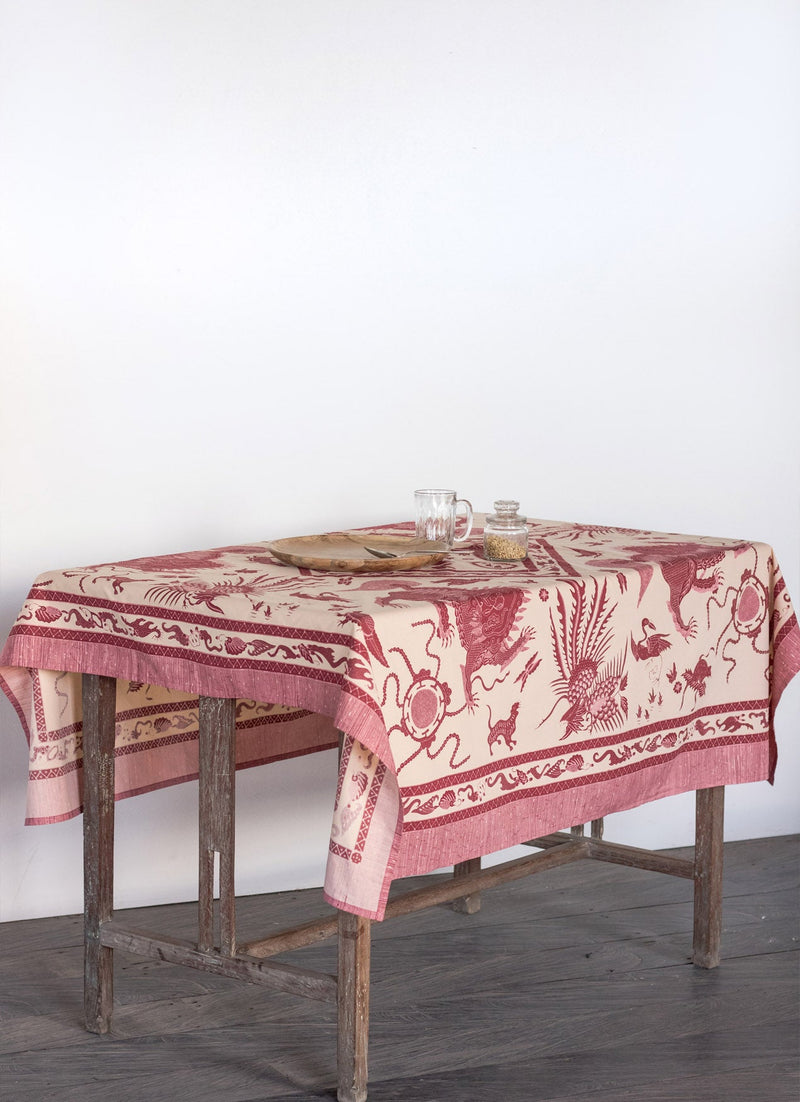 Table Cloth - Burung Lasem Merah