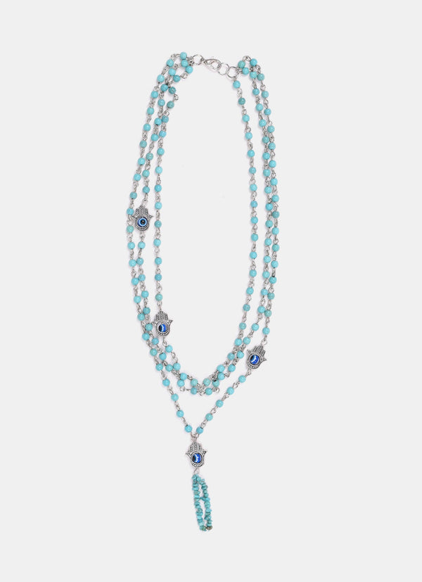 Stone With Metal Necklace