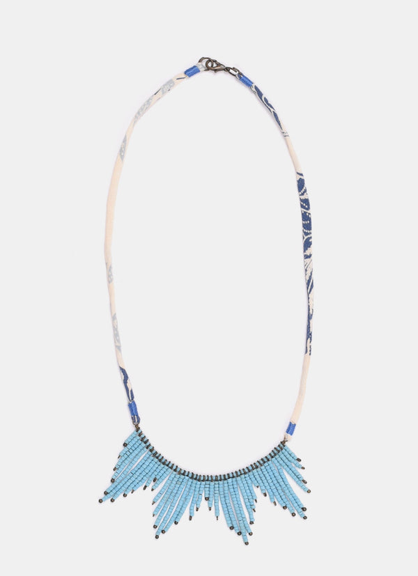 Beads with Metal Necklace