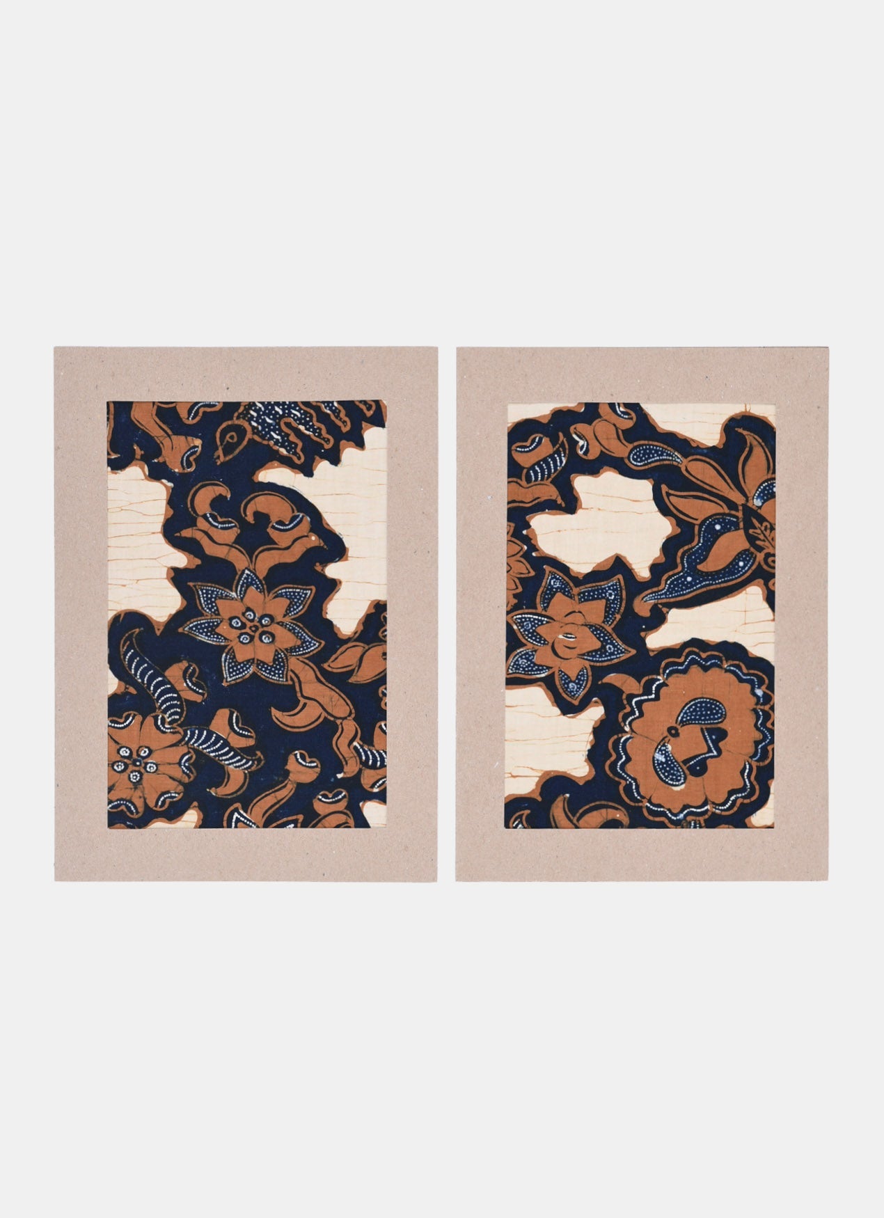 Large Fabric Swatches – Batik Jawa Set Of 2pc – Pithecanthropus Bali