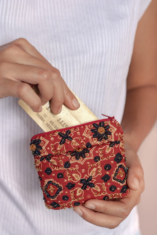 Garnet Coin Purse