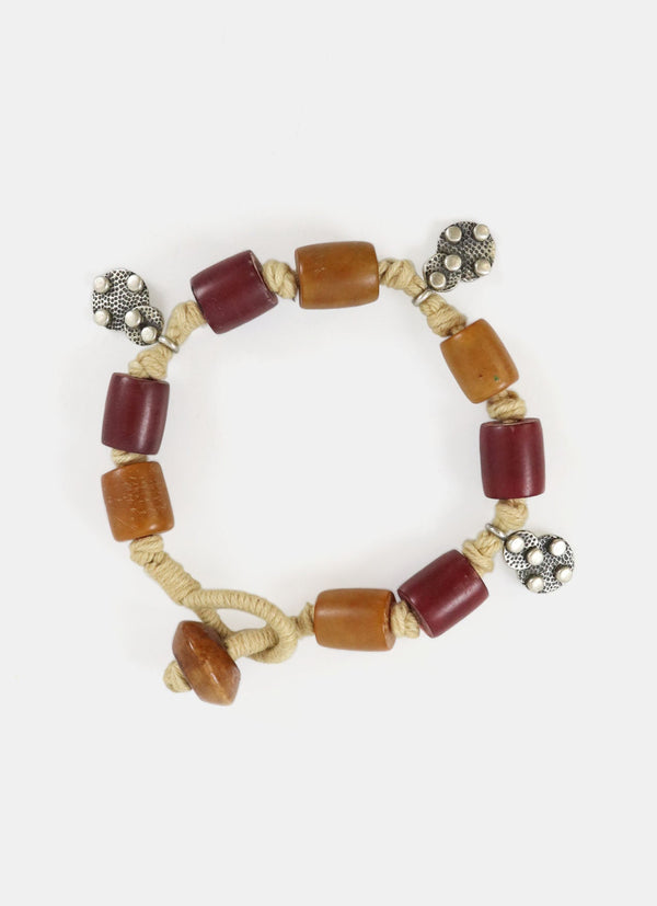 Beads With Silver Bracelet