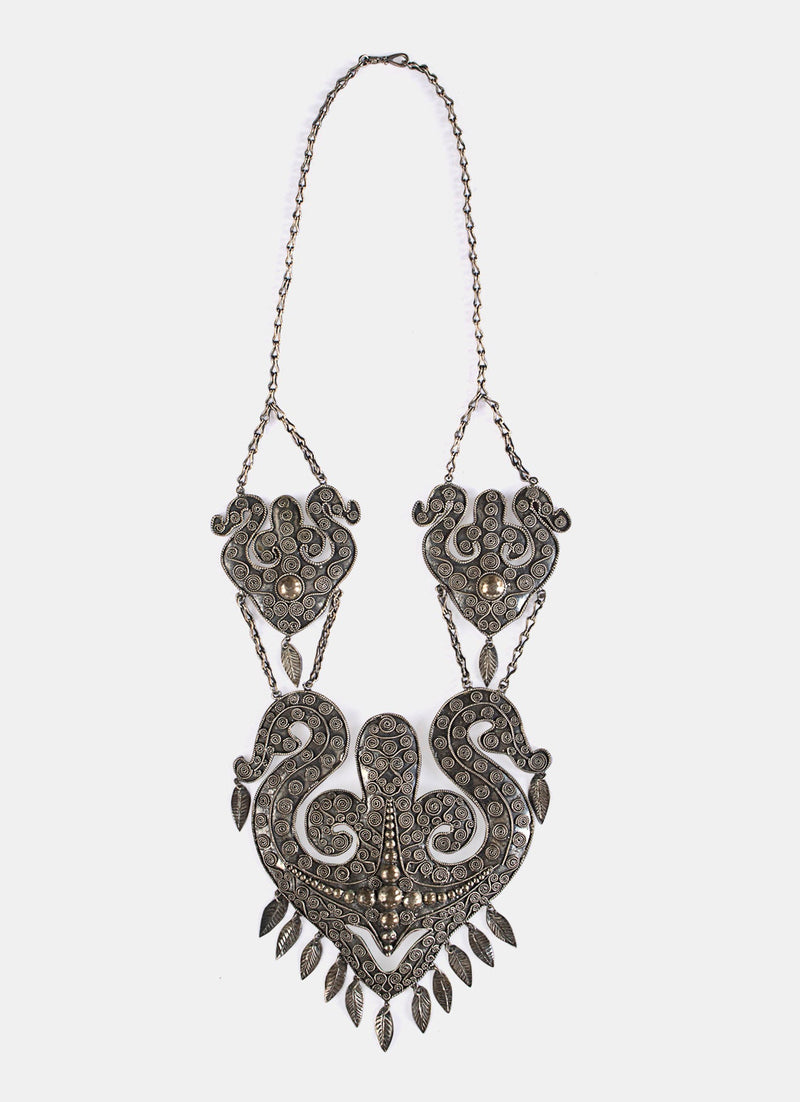 Traditional Silver Necklace From Sumatra