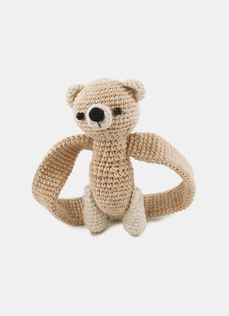 Hand Knit Doll Natural Colour Bear Huggies Combo A