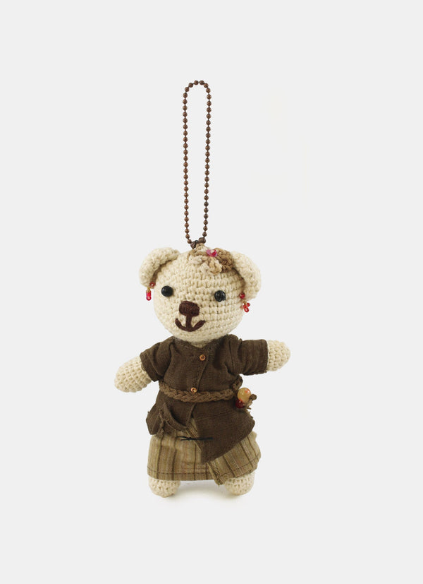 Hand Knit Doll Natural Colour Teddy Bear