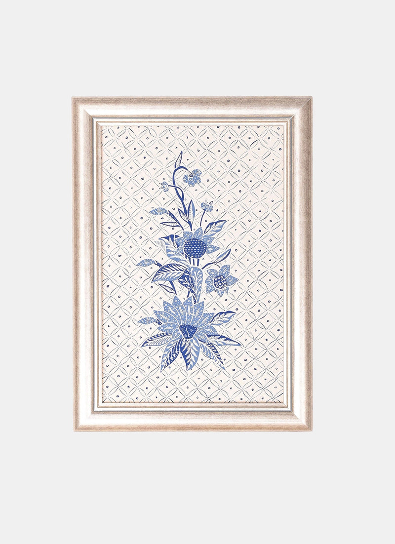 Frame – Buket Biru Putih Latar Kawung 07