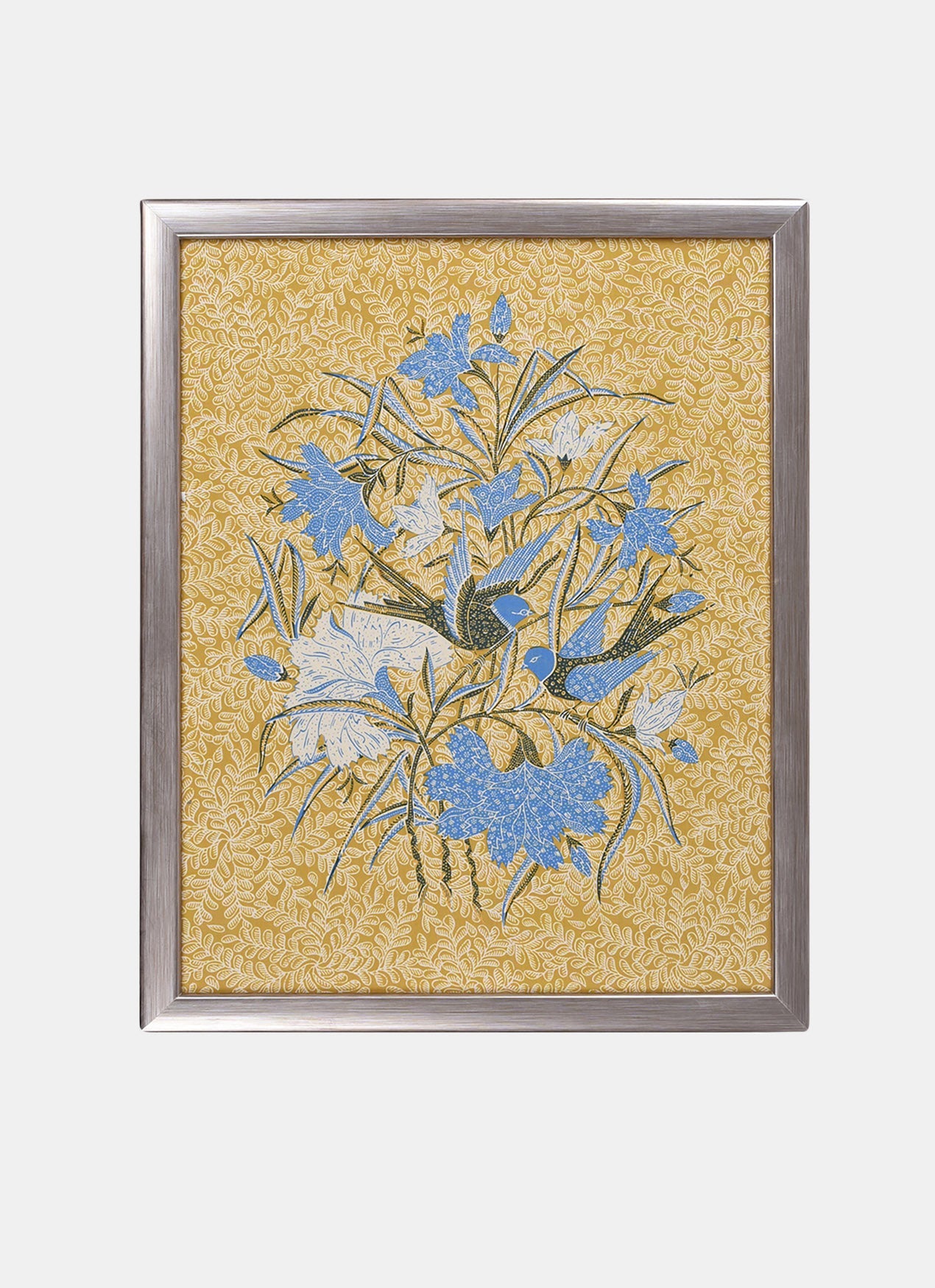 Frame – Buket 2 Burung Bertengger Latar Daun 09 – Pithecanthropus Bali