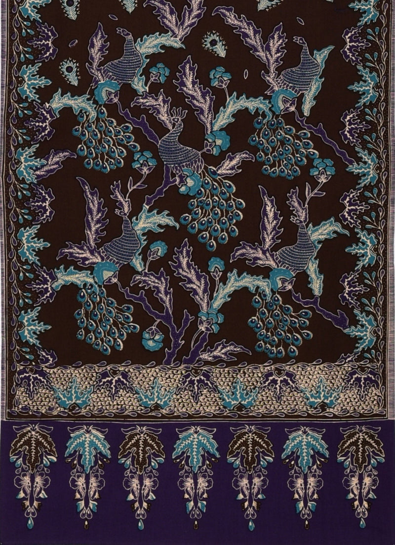Phoenix Bunga Biru Coklat