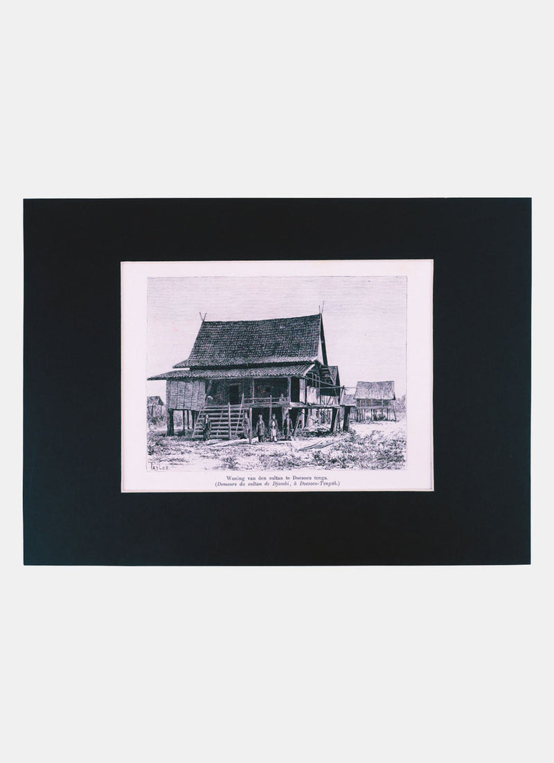 Repro Engraving - Woning Van Den Sultan Te Doesoen Tenga