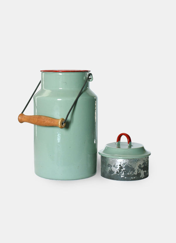 Czechoslovakia Enamel Milk Jug