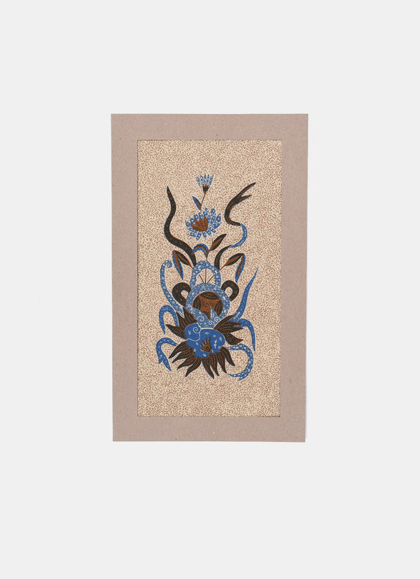 Batik Wall Decoration – Bunga Rangkai Pita Kecil 06